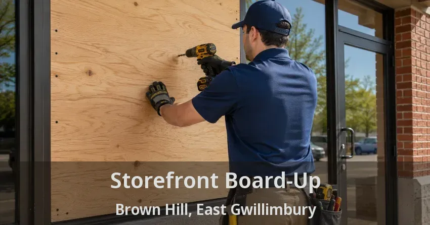 Storefront Board-Up Brown Hill, East Gwillimbury - ON