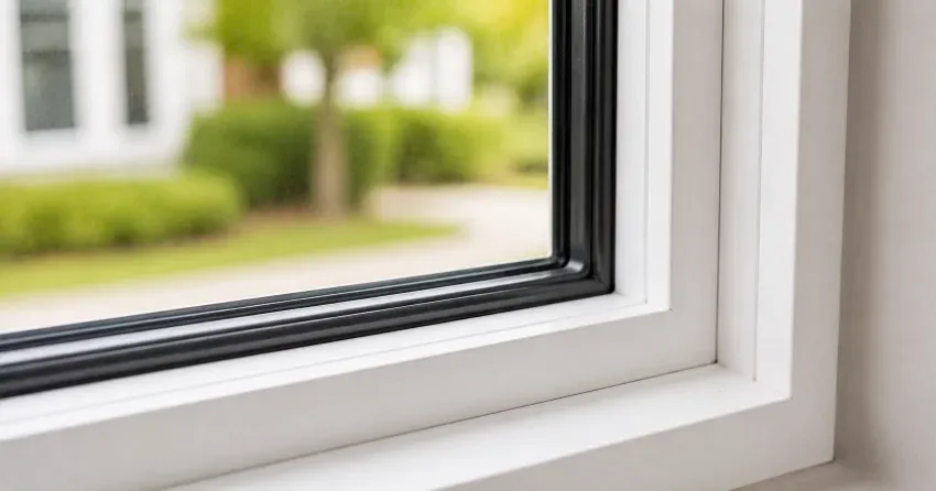 technician repairing window and door hardware in Brown Hill, East Gwillimbury home