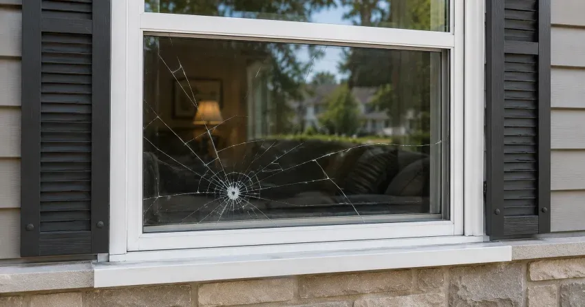 technician measuring window opening for emergency glass replacement Holt, East Gwillimbury