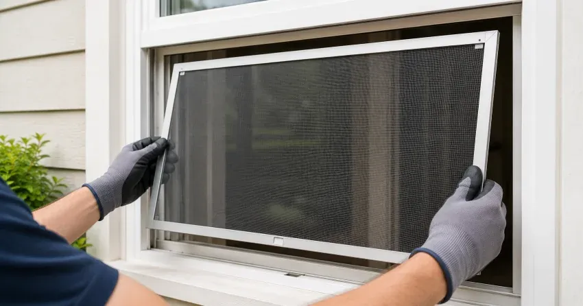 technician repairing a window sash and balance system in Ravenshoe, East Gwillimbury